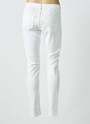 Jeans coupe slim stretch taille normale blanc GEISHA femme