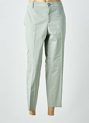 Pantalon 7/8 taille à pinces taille normale vert STREET ONE femme