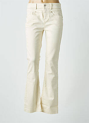 Jeans bootcut taille haute taille haute beige STREET ONE femme