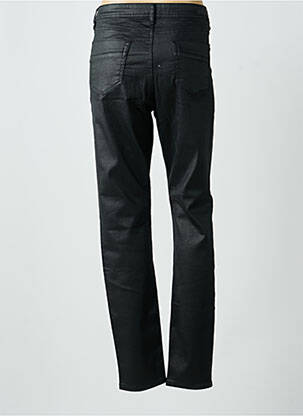 Pantalon slim tissage enduit taille normale noir GEISHA femme