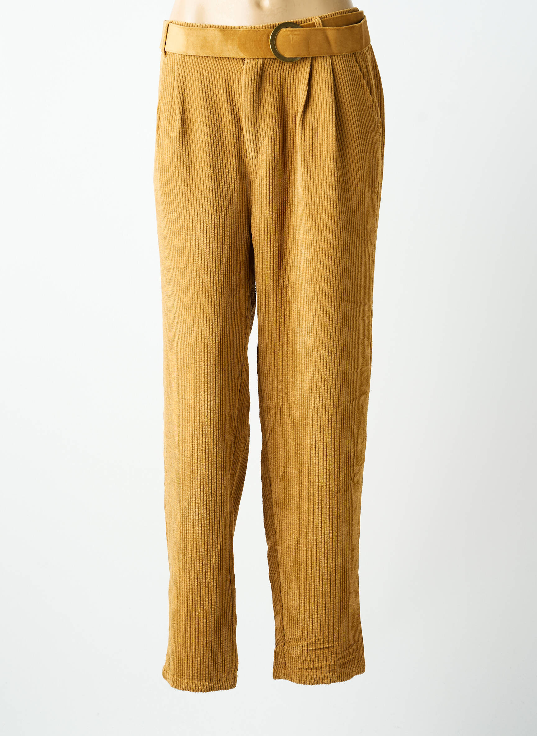 Pantalon droit stretch taille normale beige MOLLY BRACKEN femme