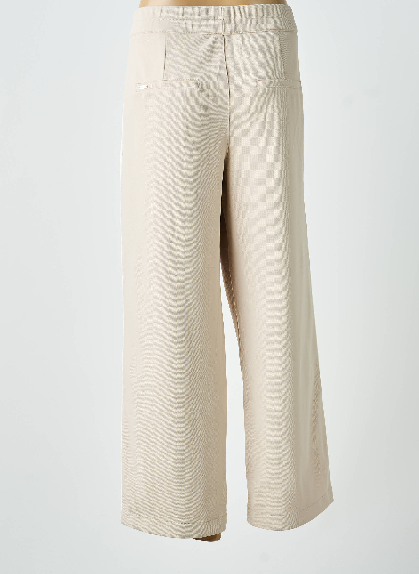 Pantalon 7/8 stretch taille normale beige STREET ONE femme