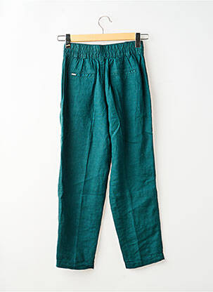 Pantalon droit fermeture zippée sous rabat boutonné taille normale vert STREET ONE femme
