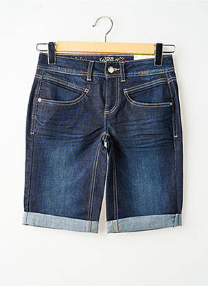 Short tissage denim taille normale bleu STREET ONE femme