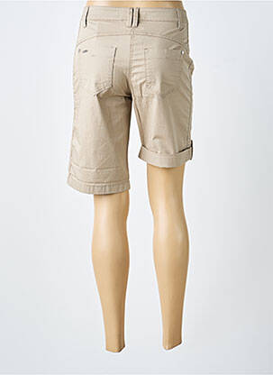 Short fermeture zippée sous rabat boutonné taille normale beige STREET ONE femme