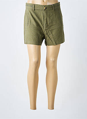 Short fermeture zippée sous rabat boutonné taille normale vert FREEMAN T.PORTER femme