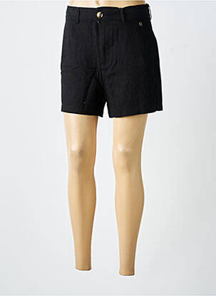 Short fermeture zippée sous rabat boutonné taille normale noir FREEMAN T.PORTER femme