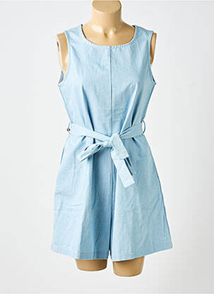 Combishort sans manche sans manche bleu F.A.M. femme
