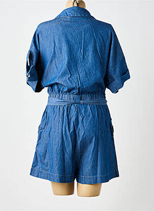 Combishort fermeture boutonnée sur le devant manches courtes bleu MOLLY BRACKEN femme