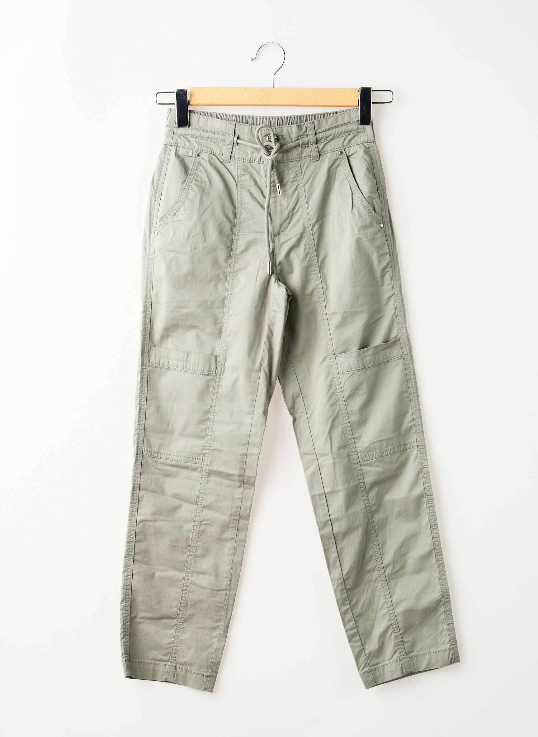 Pantalon cargo taille élastique taille normale gris STREET ONE femme