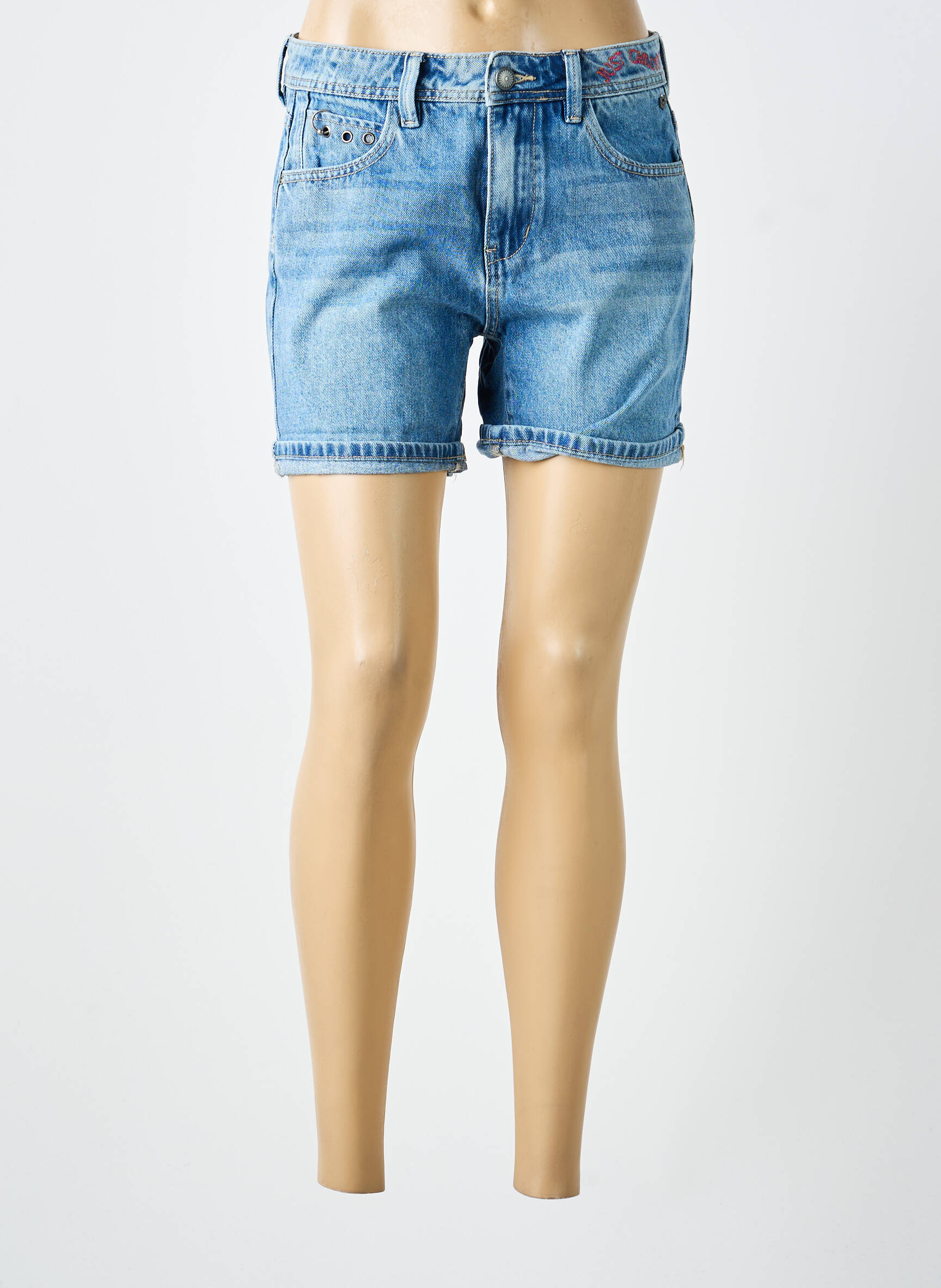 Short tissage denim taille normale bleu FREEMAN T.PORTER femme