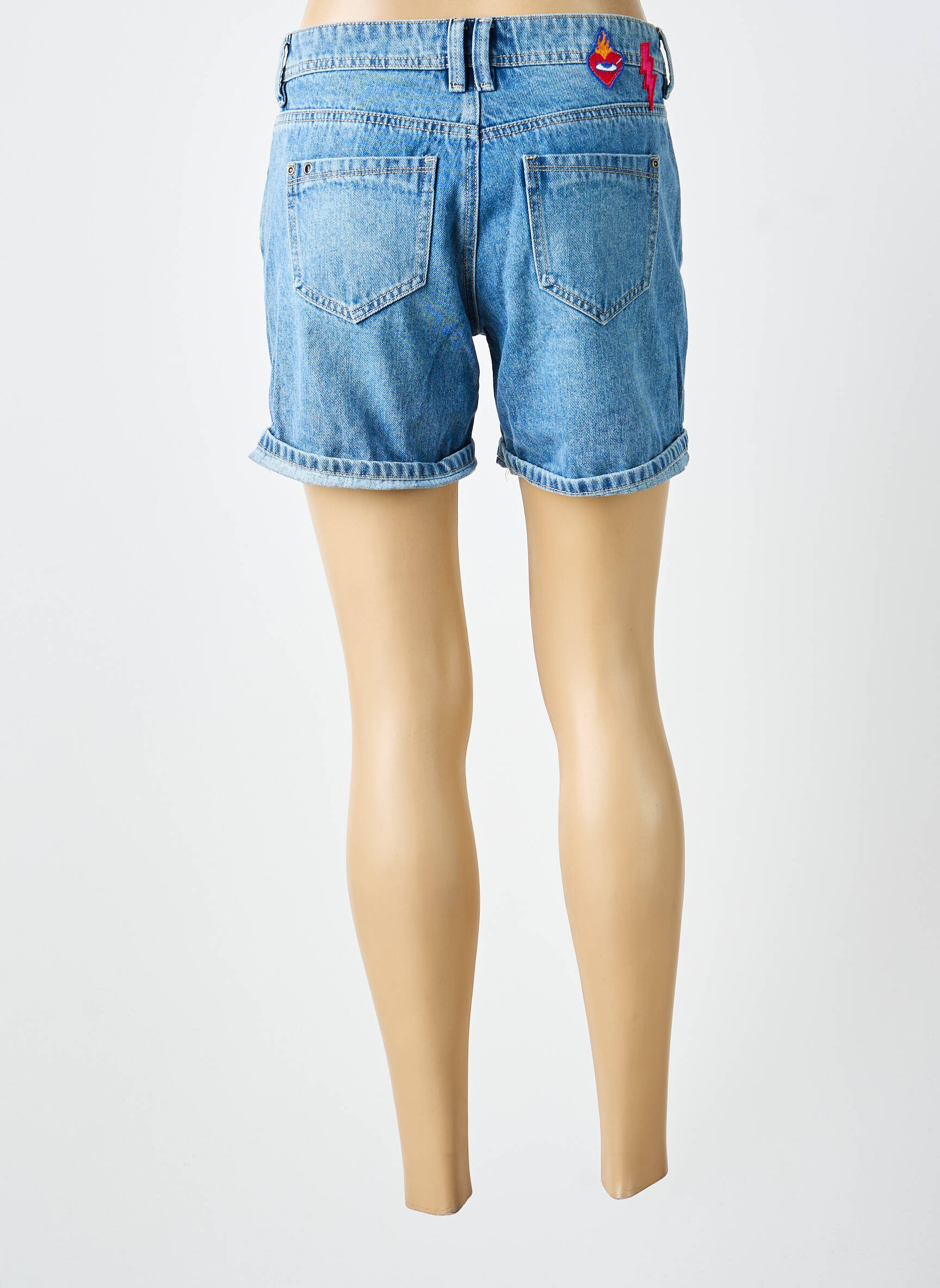 Short tissage denim taille normale bleu FREEMAN T.PORTER femme