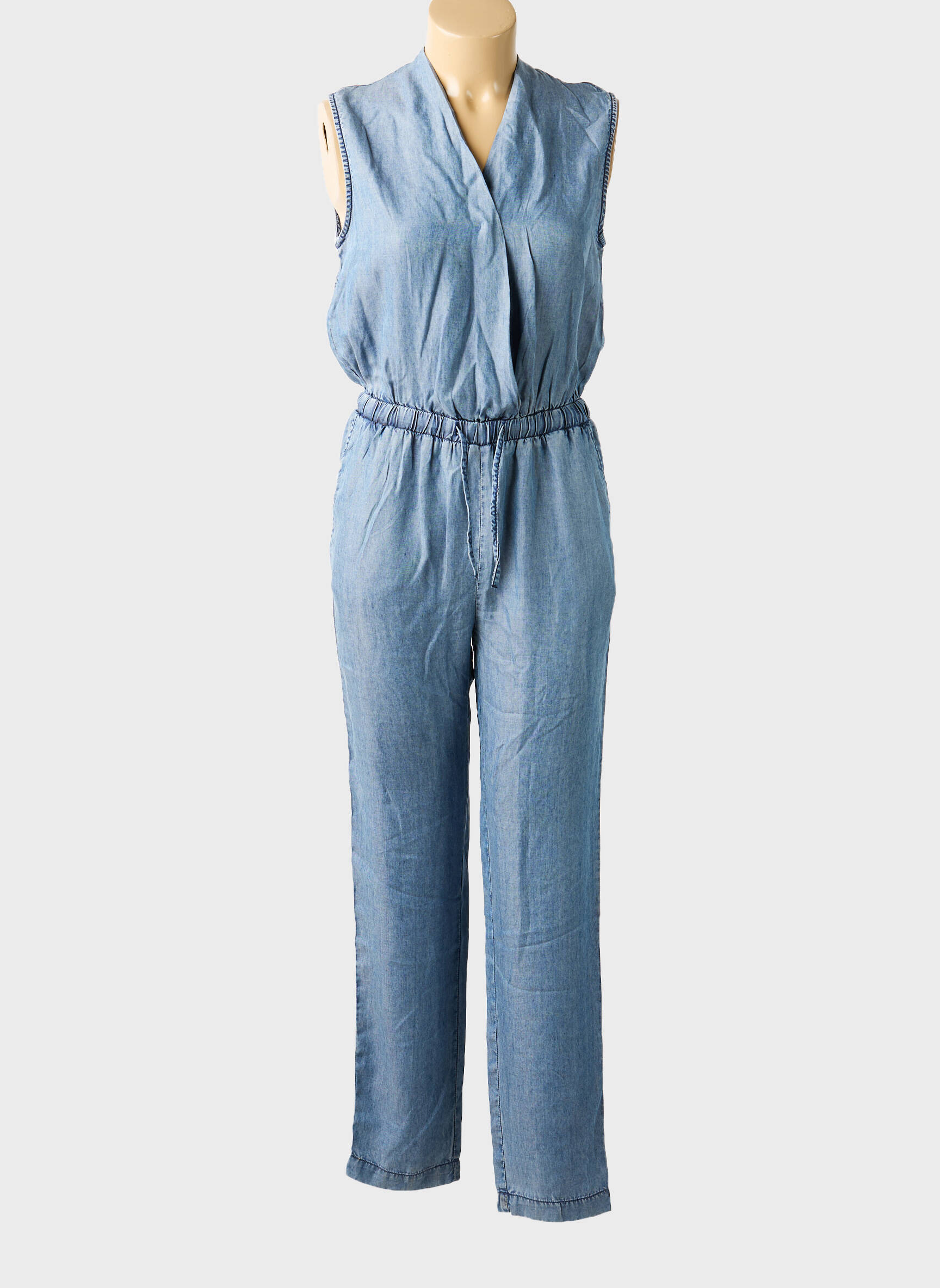 Combi-pantalon sans manche sans manche bleu MOLLY BRACKEN femme