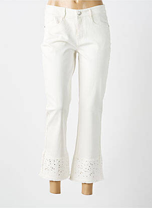 Jeans bootcut taille haute taille haute blanc STREET ONE femme