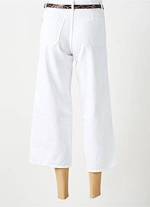 Pantacourt taille haute taille haute blanc TIFFOSI femme