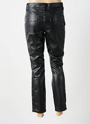 Pantalon 7/8 fermeture zippée sous rabat boutonné taille normale noir STREET ONE femme