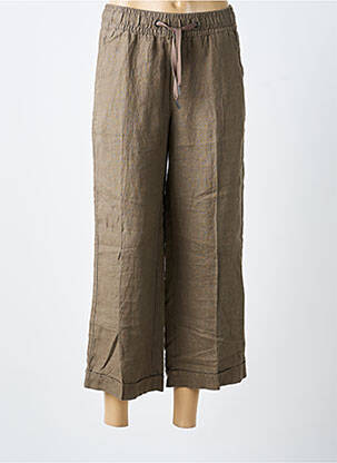 Pantacourt taille élastique taille normale marron STREET ONE femme