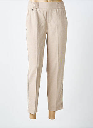 Pantalon 7/8 taille haute taille haute beige STREET ONE femme