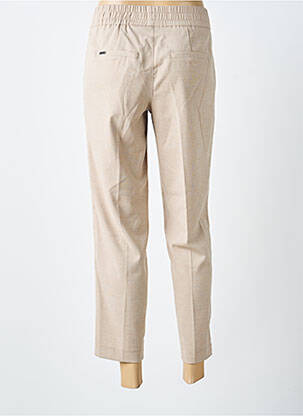 Pantalon 7/8 taille haute taille haute beige STREET ONE femme