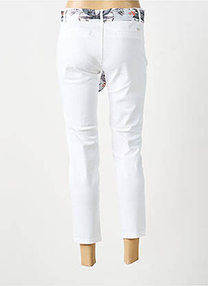 Pantalon 7/8 stretch taille normale blanc FREEMAN T.PORTER femme