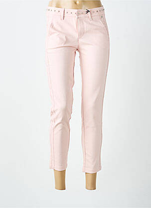 Pantalon 7/8 stretch taille basse rose FREEMAN T.PORTER femme