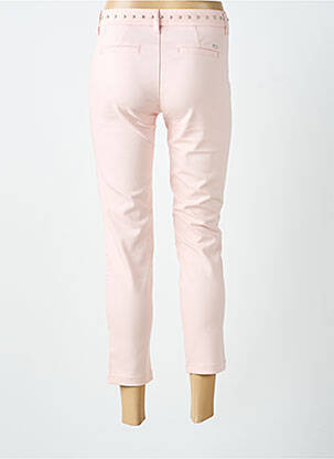 Pantalon 7/8 stretch taille basse rose FREEMAN T.PORTER femme