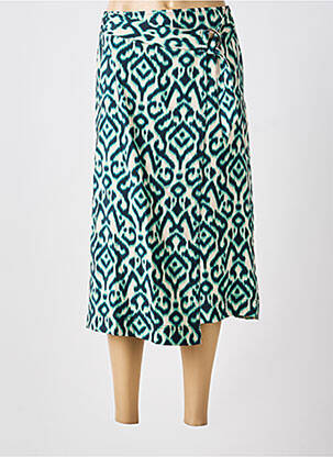 Jupe mi-longue coupe droite vert STREET ONE femme