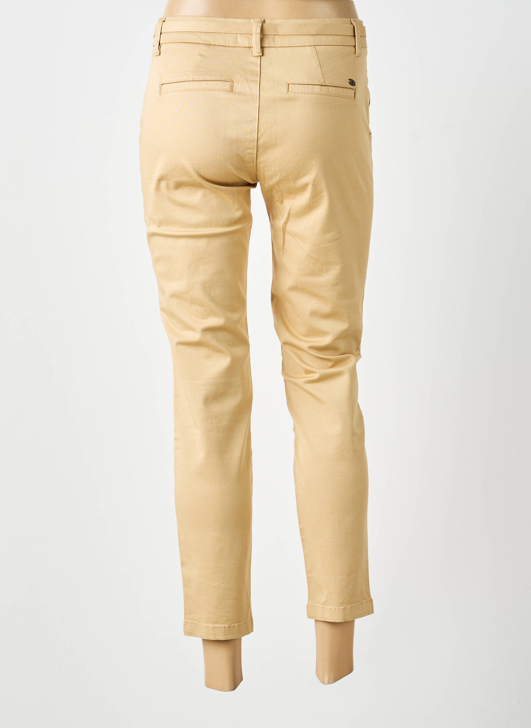Pantalon 7/8 stretch taille normale beige FREEMAN T.PORTER femme