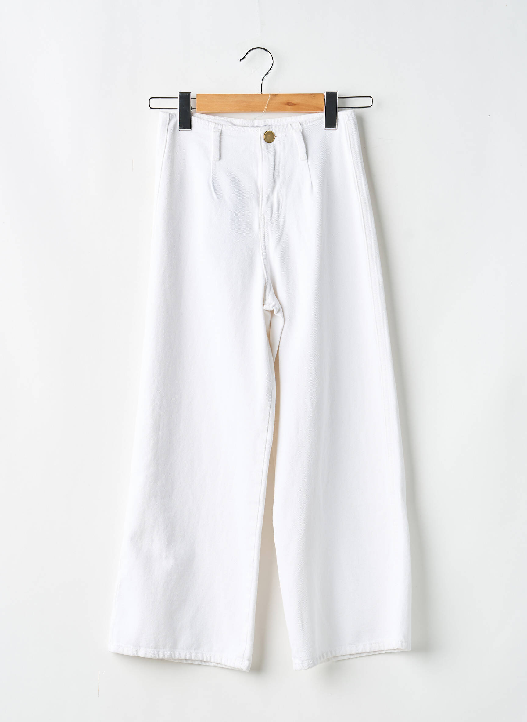 Pantacourt taille haute taille haute blanc TIFFOSI femme