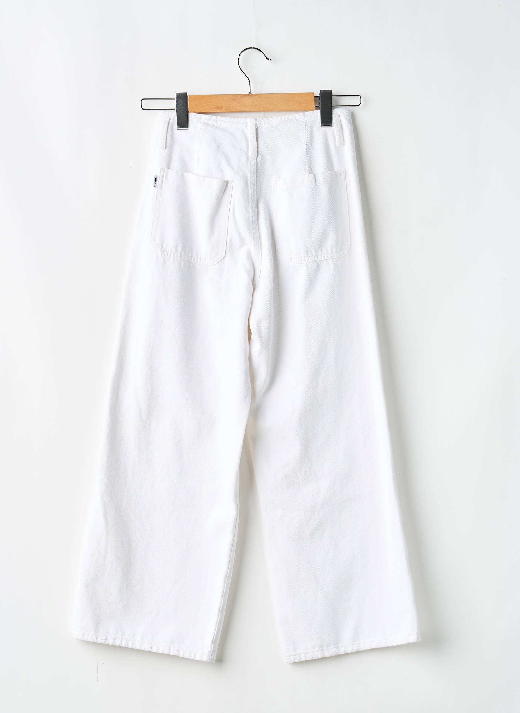Pantacourt taille haute taille haute blanc TIFFOSI femme