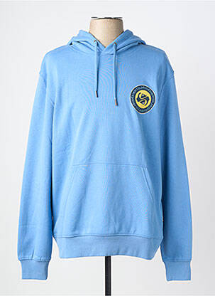 Sweat-shirt à capuche tissage jersey manches longues bleu QUIKSILVER homme