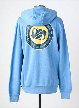 Sweat-shirt à capuche tissage jersey manches longues bleu QUIKSILVER homme