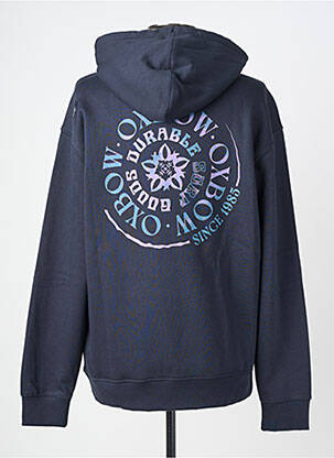 Sweat-shirt à capuche tissage jersey manches longues bleu OXBOW homme