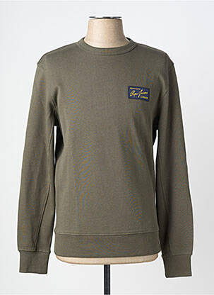 Sweat-shirt stretch manches longues vert PEPE JEANS homme