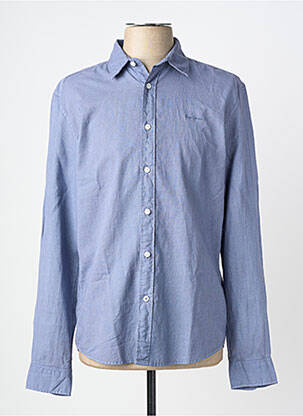Chemise manches longues coupe cintrée bleu PEPE JEANS homme