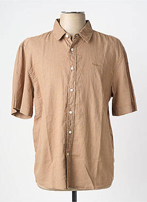 Chemise manches courtes coupe cintrée marron PEPE JEANS homme