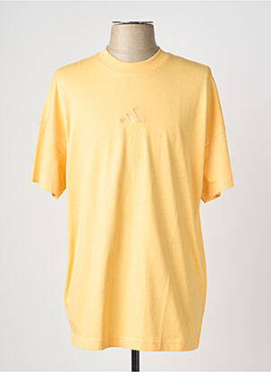 T-shirt broderie manches courtes jaune ADIDAS homme