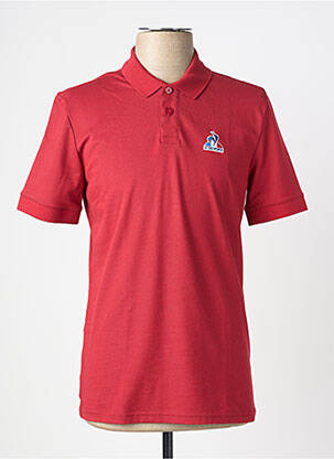 Polo stretch manches courtes rouge LE COQ SPORTIF homme