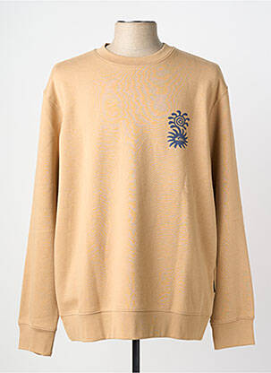 Sweat-shirt stretch manches longues beige QUIKSILVER homme