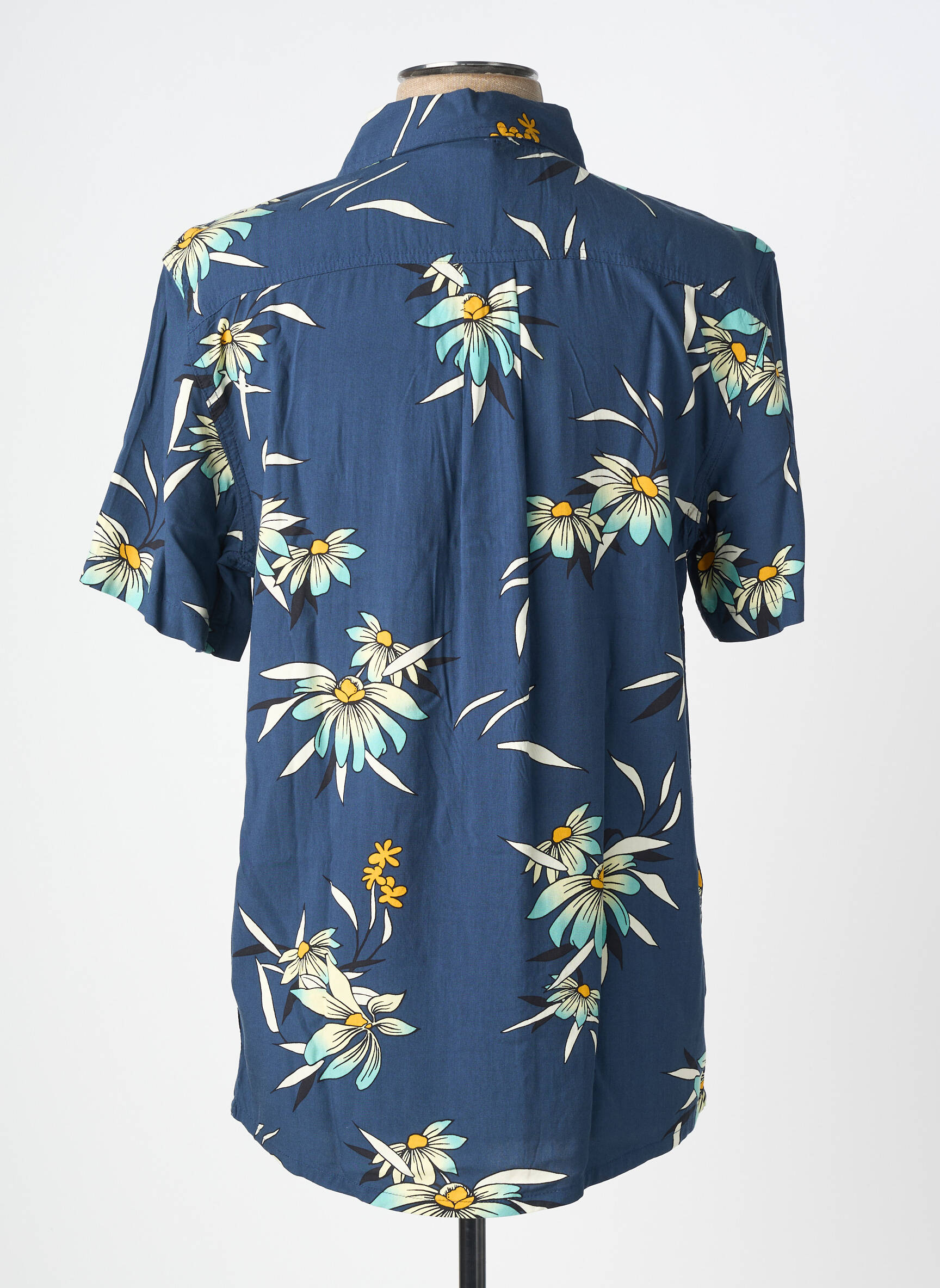 Chemise manches courtes poches bleu QUIKSILVER homme
