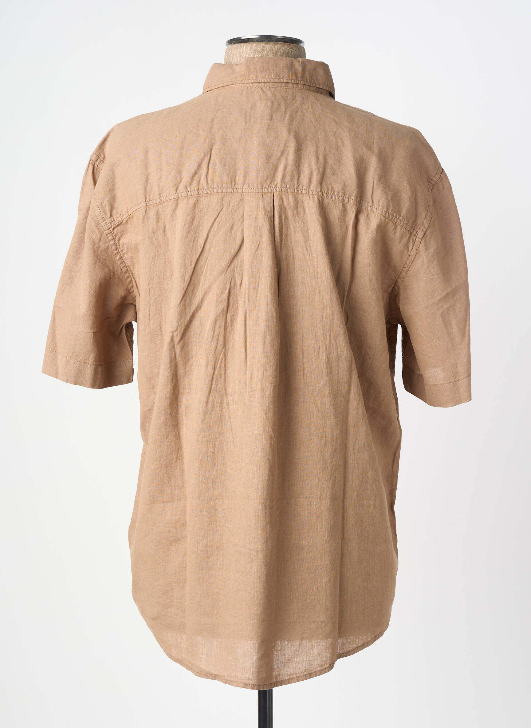 Chemise manches courtes coupe cintrée marron PEPE JEANS homme