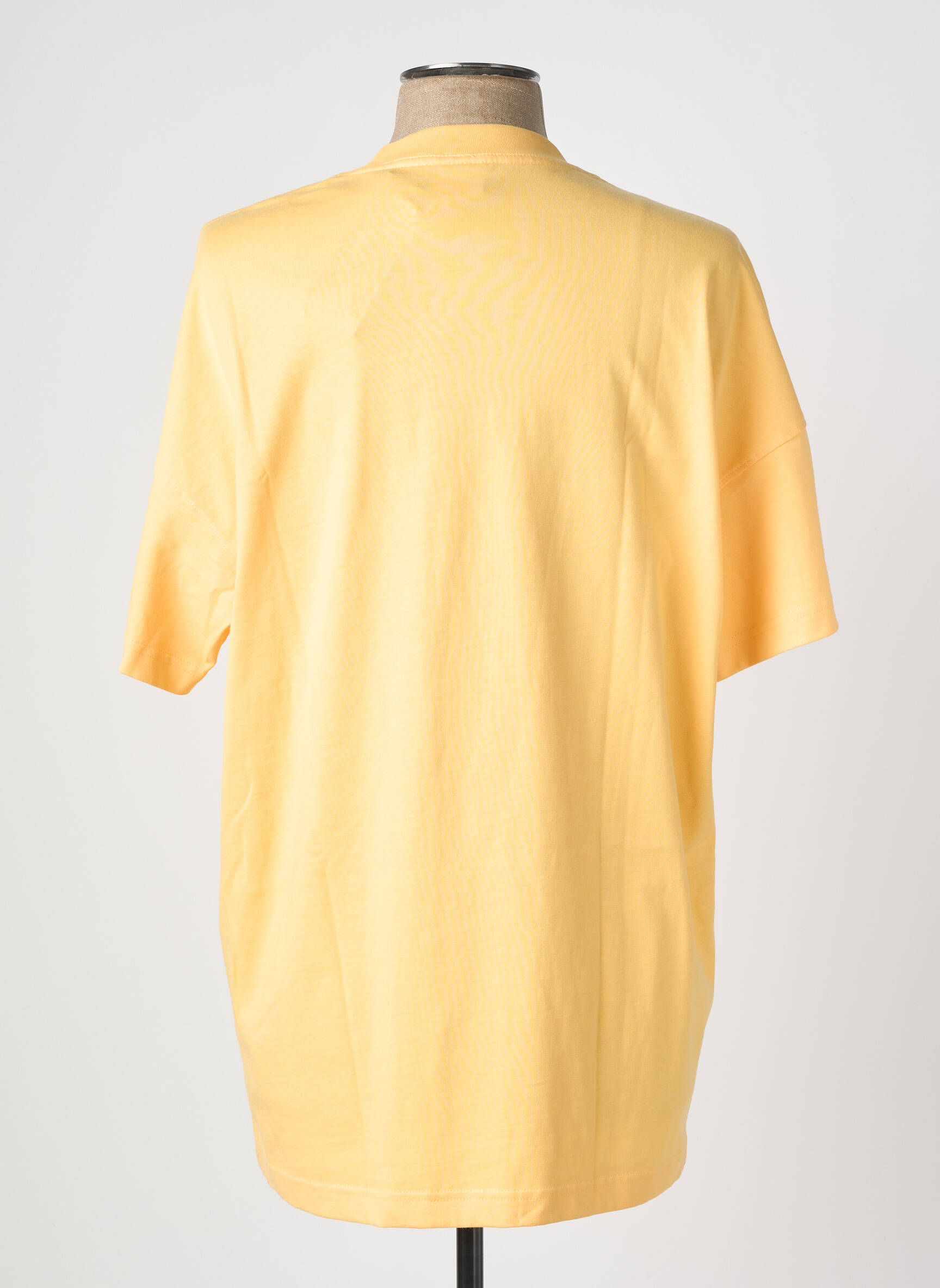 T-shirt broderie manches courtes jaune ADIDAS homme