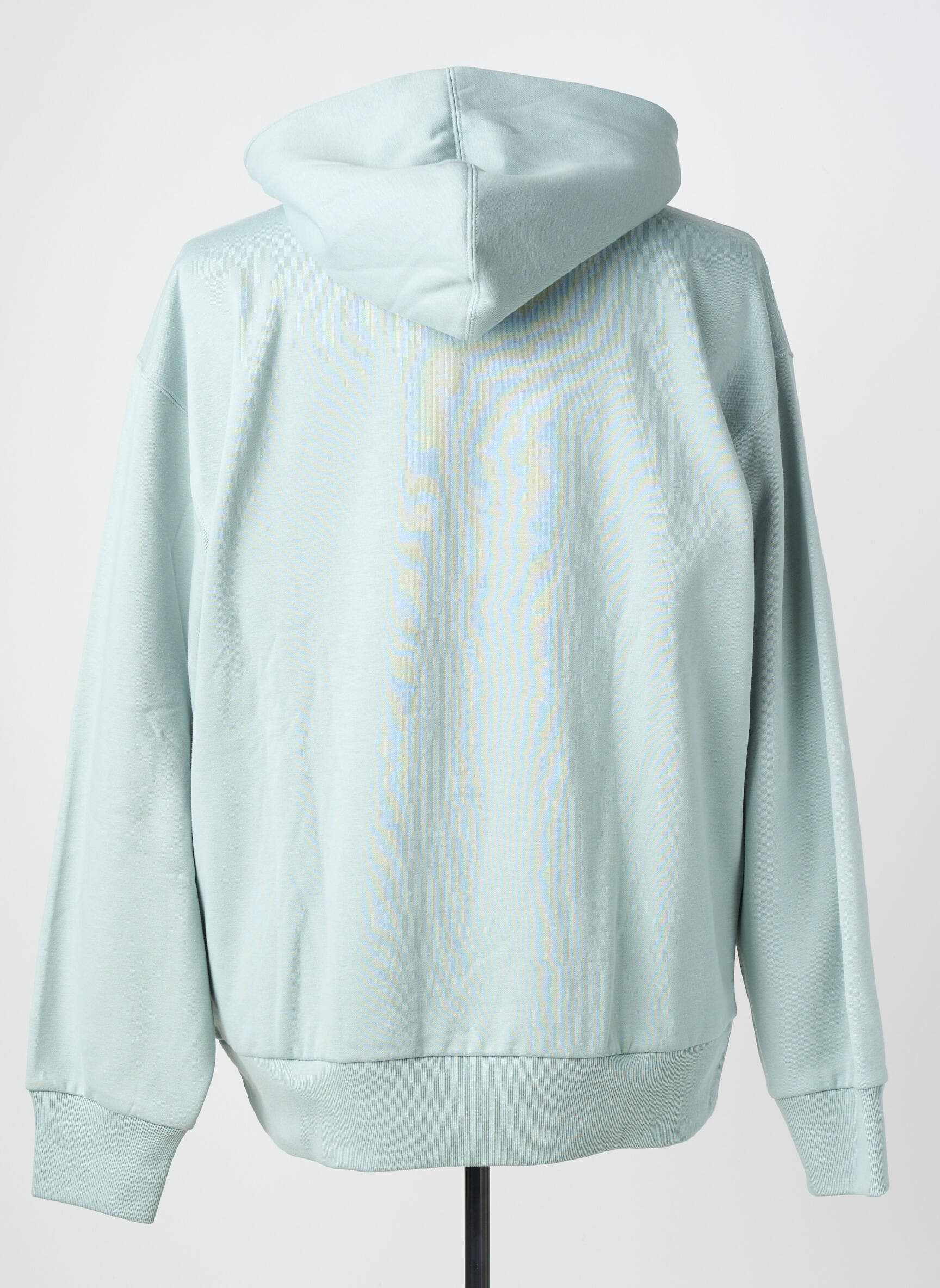 Sweat-shirt à capuche tissage jersey manches longues vert ADIDAS homme