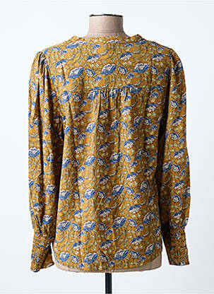 Blouse imprimé fantaisie manches longues marron PEPE JEANS femme