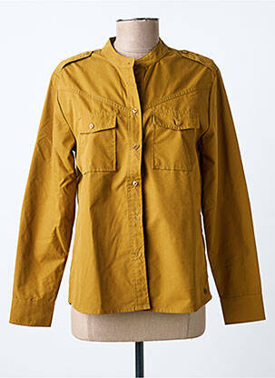 Chemisier col mao manches longues marron PEPE JEANS femme