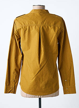 Chemisier col mao manches longues marron PEPE JEANS femme