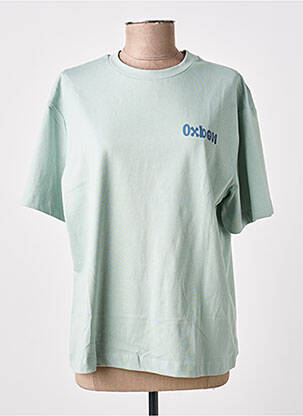 T-shirt sérigraphie floquée manches courtes bleu OXBOW femme