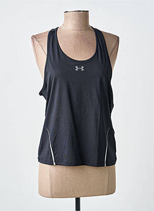 T-shirt stretch fines bretelles noir UNDER ARMOUR femme