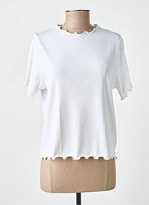 T-shirt stretch manches courtes blanc PEPE JEANS femme