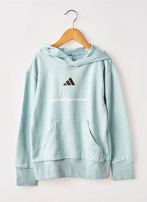 Sweat-shirt à capuche manches longues manches longues bleu ADIDAS fille
